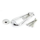 Polished Chrome Victorian Loop Door Knocker | From The Anvil - Bolt-Through Door Knockers - From The Anvil - Yester Home