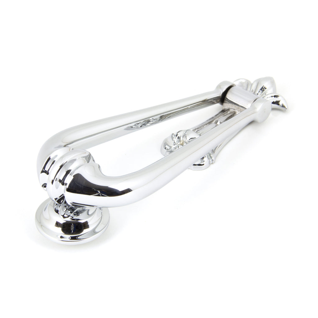 Polished Chrome Victorian Loop Door Knocker | From The Anvil