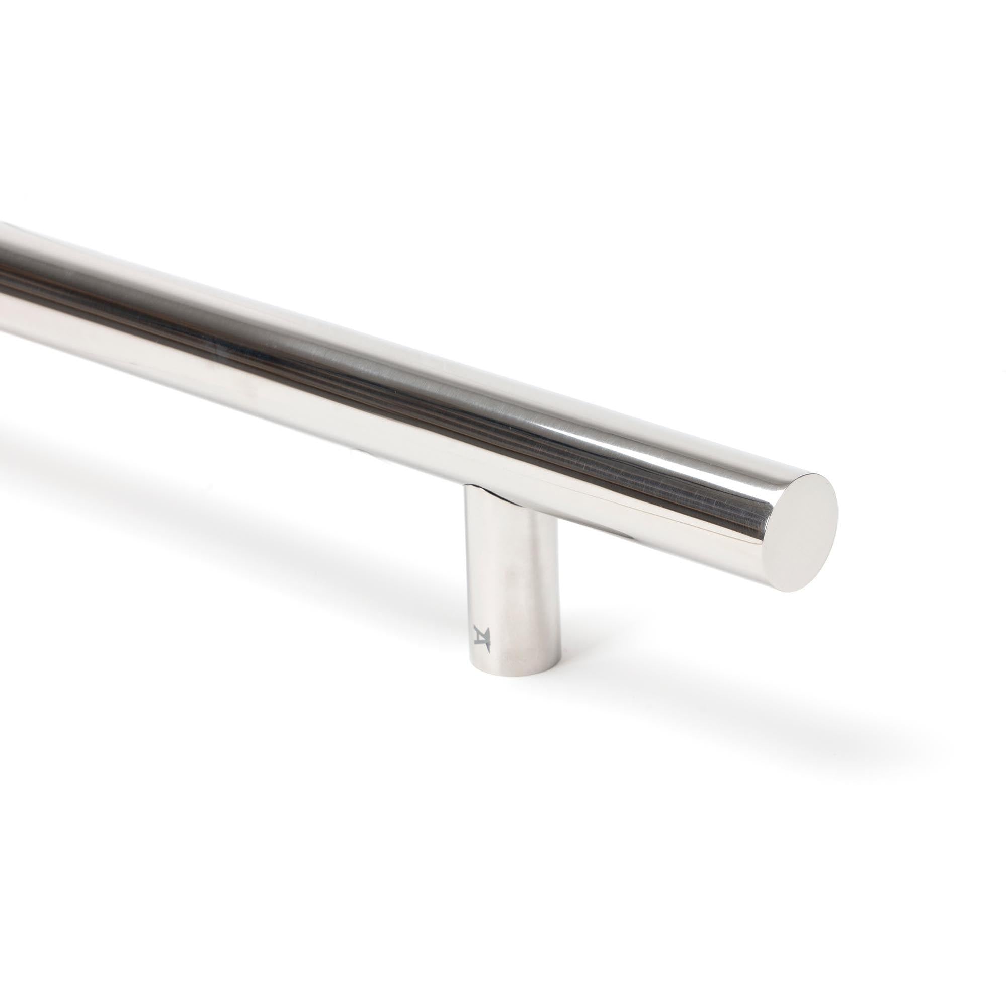 Polished Marine SS (316) 0.6m T Bar Handle Bolt Fix 32mm Ø | From The Anvil - Door Pull Handles - From The Anvil - Yester Home
