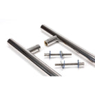 Polished Marine SS (316) 0.9m T Bar Handle B2B Fix 32mm Ø | From The Anvil - Door Pull Handles - From The Anvil - Yester Home