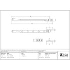 Polished Marine SS (316) 12" Avon Stay | From The Anvil - Stays - From The Anvil - Yester Home