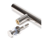 Polished Marine SS (316) 1.8m T Bar Handle Bolt Fix 32mm Ø | From The Anvil - Door Pull Handles - From The Anvil - Yester Home