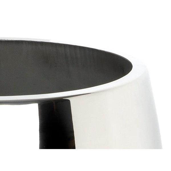 Polished Marine SS (316) 28cm Hepworth Pot (Drainage holes) | From The Anvil-Plant Pots-Yester Home