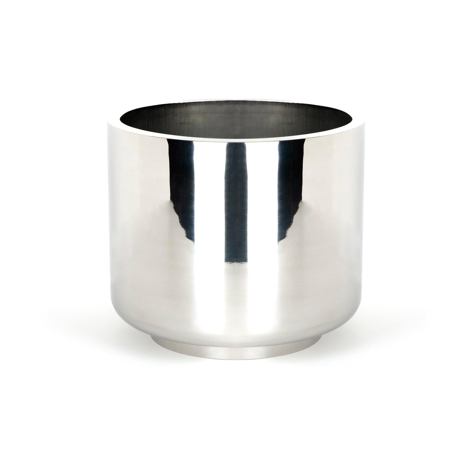 Polished Marine SS (316) 28cm Newlyn Pot | From The Anvil - Plant Pots - From The Anvil - Yester Home