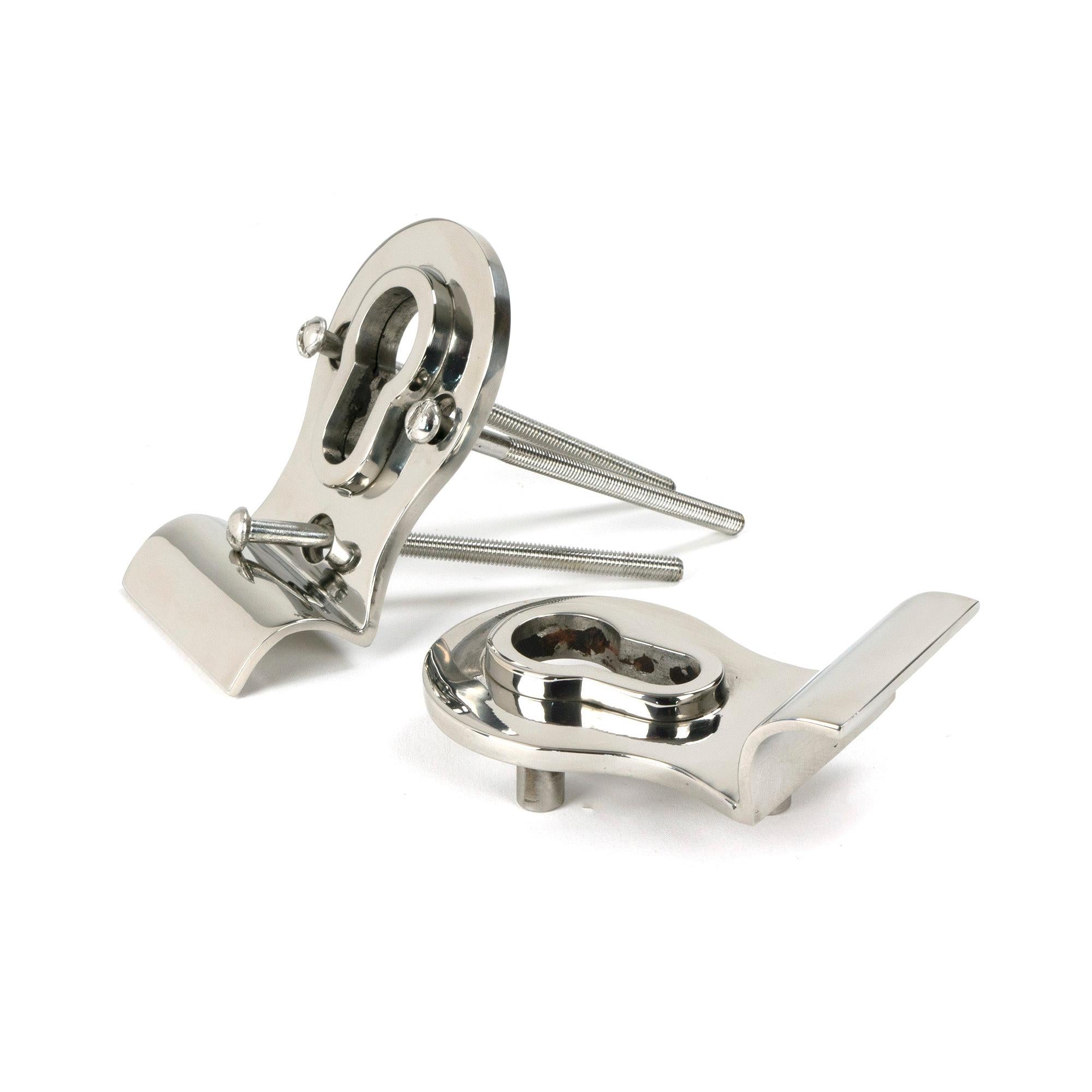 Polished Marine SS (316) 50mm Euro Door Pull (Back to Back fixings) | From The Anvil - Euro Pulls - From The Anvil - Yester Home