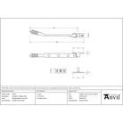 Polished Marine SS (316) 8" Reeded Stay - Stays - From The Anvil - Yester Home