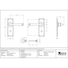 Polished Marine SS (316) Avon Lever Bathroom Set | From The Anvil-Lever Bathroom-Yester Home