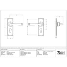 Polished Marine SS (316) Avon Lever Euro Lock Set | From The Anvil-Lever Euro-Yester Home