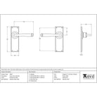 Polished Marine SS (316) Avon Lever Latch Set | From The Anvil - Lever Latch - From The Anvil - Yester Home