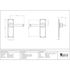 Polished Marine SS (316) Avon Lever Latch Set | From The Anvil-Lever Latch-Yester Home