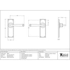 Polished Marine SS (316) Avon Lever Latch Set | From The Anvil-Lever Latch-Yester Home