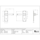 Polished Marine SS (316) Avon Lever Lock Set | From The Anvil-Lever Lock-Yester Home