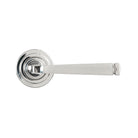 Polished Marine SS (316) Avon Round Lever on Rose Set (Art Deco) U | From The Anvil-Concealed-Yester Home