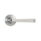 Polished Marine SS (316) Avon Round Lever on Rose Set (Beehive) | From The Anvil-Concealed-Yester Home