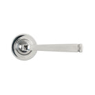 Polished Marine SS (316) Avon Round Lever on Rose Set (Plain) - Unsprung | From The Anvil - Concealed - From The Anvil - Yester Home