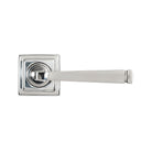 Polished Marine SS (316) Avon Round Lever on Rose Set (Square) - Unsprung | From The Anvil-Concealed-Yester Home