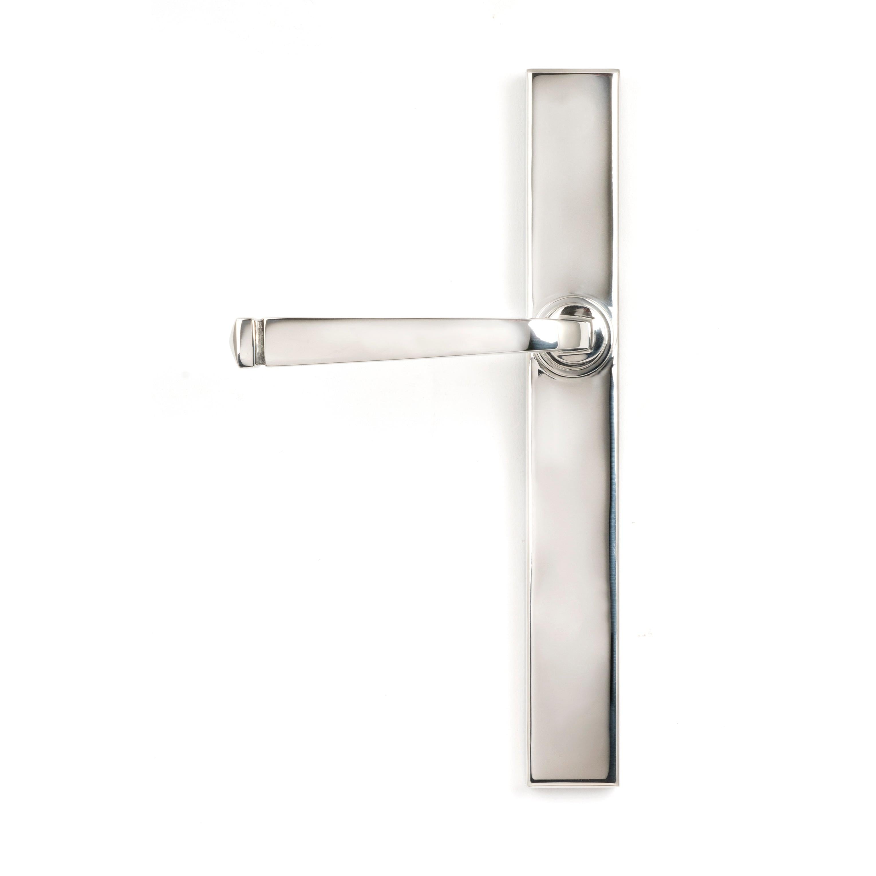 Polished Marine SS (316) Avon Slimline Lever Espag. Latch Set | From The Anvil - Espagnolette - From The Anvil - Yester Home