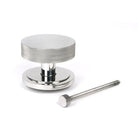 Polished Marine SS (316) Brompton Centre Door Knob (Art Deco) | From The Anvil-Centre Door Knobs-Yester Home