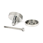 Polished Marine SS (316) Brompton Centre Door Knob (Art Deco) | From The Anvil-Centre Door Knobs-Yester Home