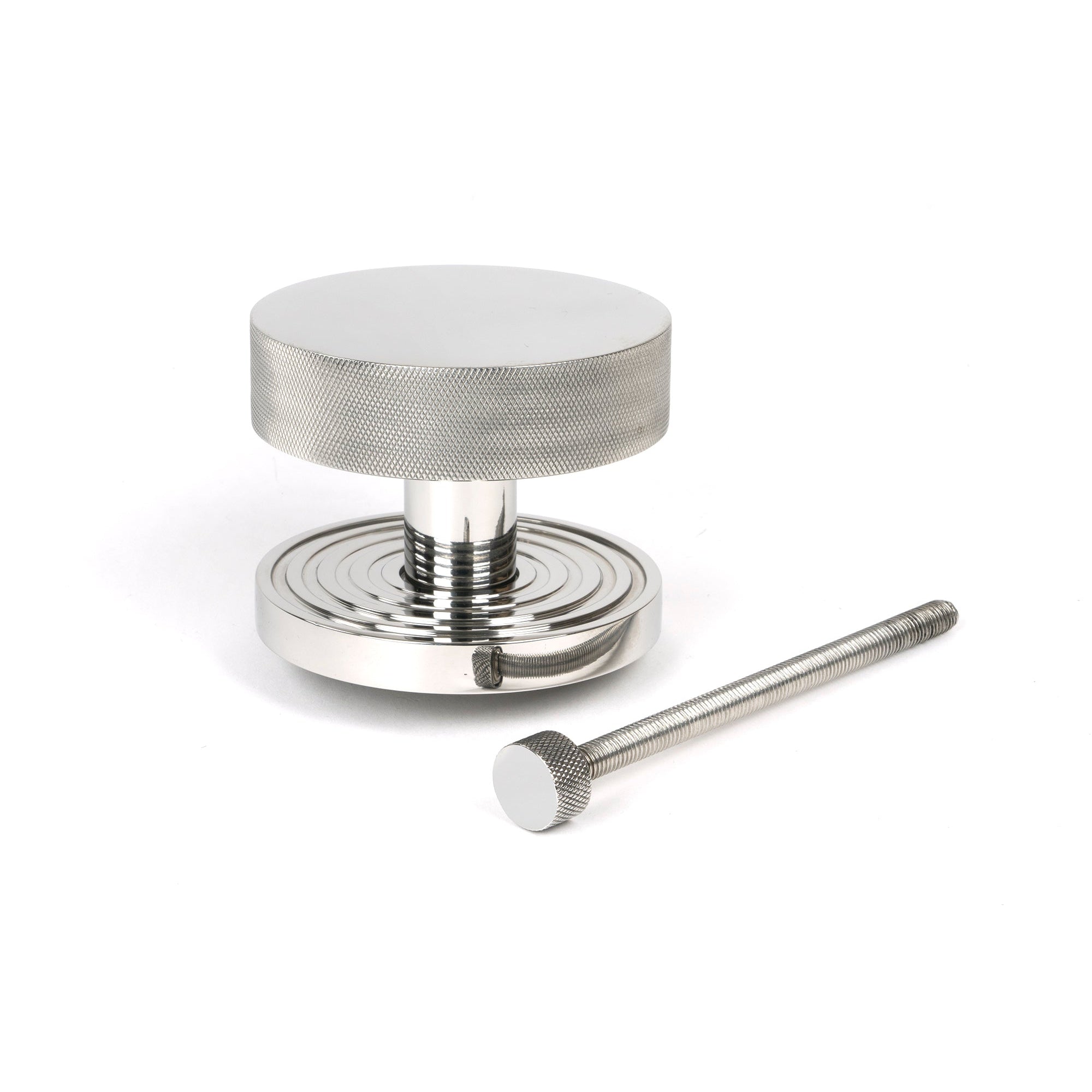 Polished Marine SS (316) Brompton Centre Door Knob (Beehive) | From The Anvil-Centre Door Knobs-Yester Home