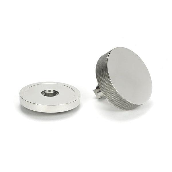 Polished Marine SS (316) Brompton Centre Door Knob (Plain) | From The Anvil-Centre Door Knobs-Yester Home