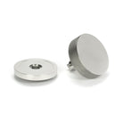Polished Marine SS (316) Brompton Centre Door Knob (Plain) | From The Anvil - Centre Door Knobs - From The Anvil - Yester Home