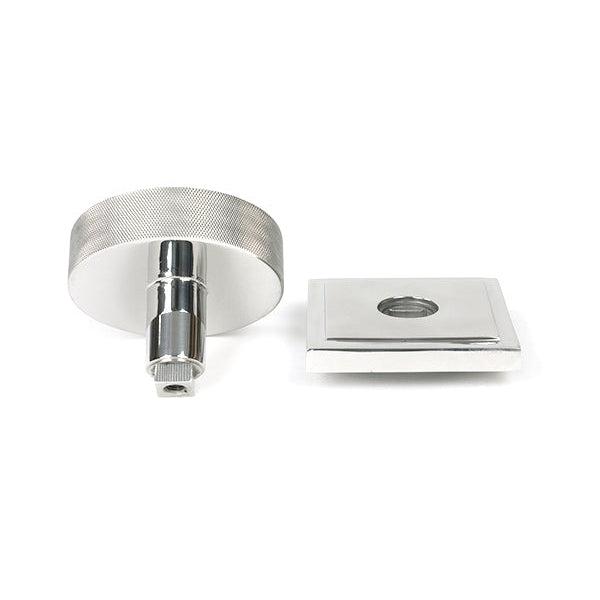 Polished Marine SS (316) Brompton Centre Door Knob (Square) | From The Anvil-Centre Door Knobs-Yester Home