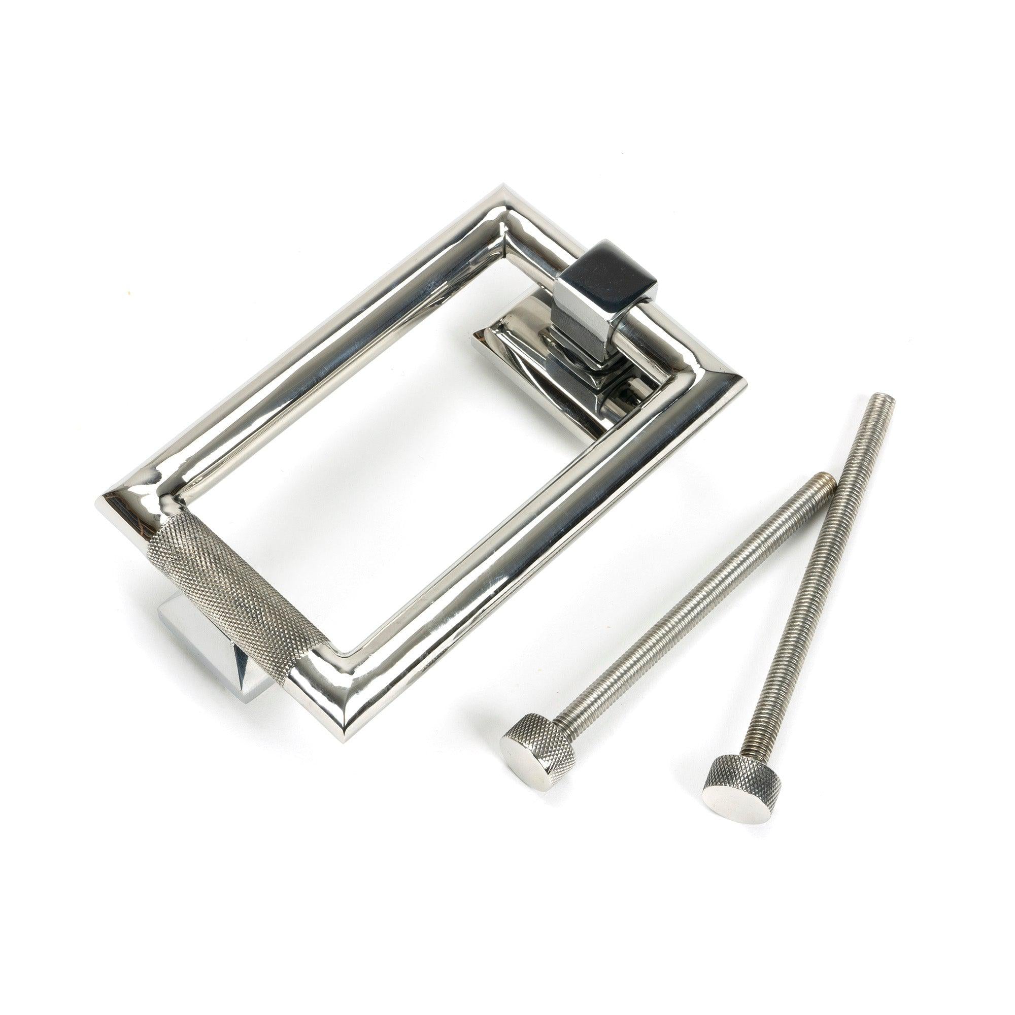 Polished Marine SS (316) Brompton Door Knocker | From The Anvil - Bolt-Through Door Knockers - From The Anvil - Yester Home