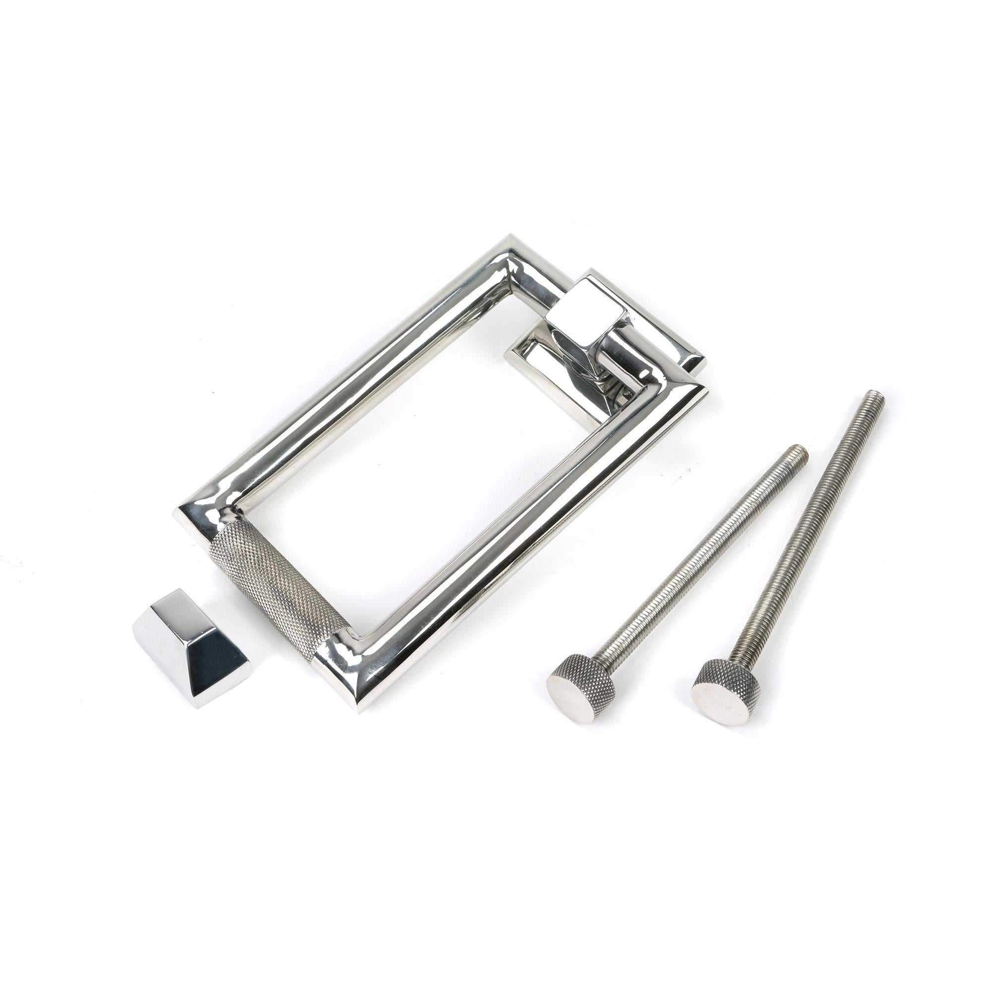 Polished Marine SS (316) Brompton Door Knocker | From The Anvil - Bolt-Through Door Knockers - From The Anvil - Yester Home