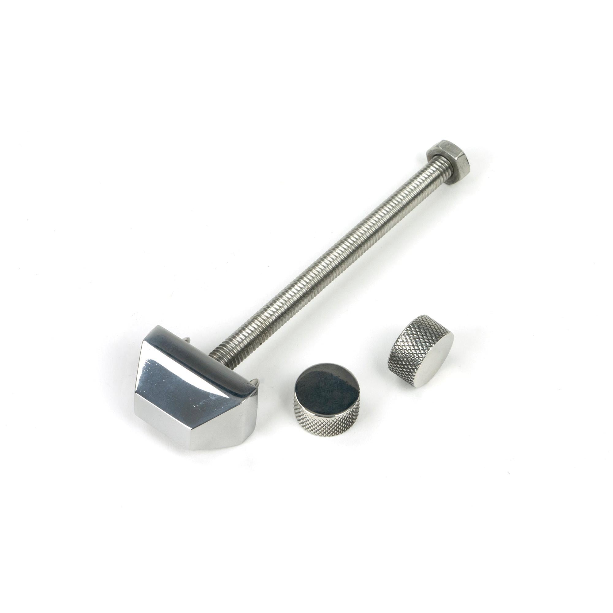 Polished Marine SS (316) Brompton Door Knocker | From The Anvil - Bolt-Through Door Knockers - From The Anvil - Yester Home