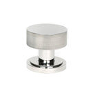 Polished Marine SS (316) Brompton Mortice/Rim Knob Set (Art Deco) | From The Anvil-Mortice Knobs-Yester Home