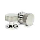 Polished Marine SS (316) Brompton Mortice/Rim Knob Set (Art Deco) | From The Anvil - Mortice Knobs - From The Anvil - Yester Home