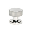 Polished Marine SS (316) Brompton Mortice/Rim Knob Set (Art Deco) | From The Anvil - Mortice Knobs - From The Anvil - Yester Home