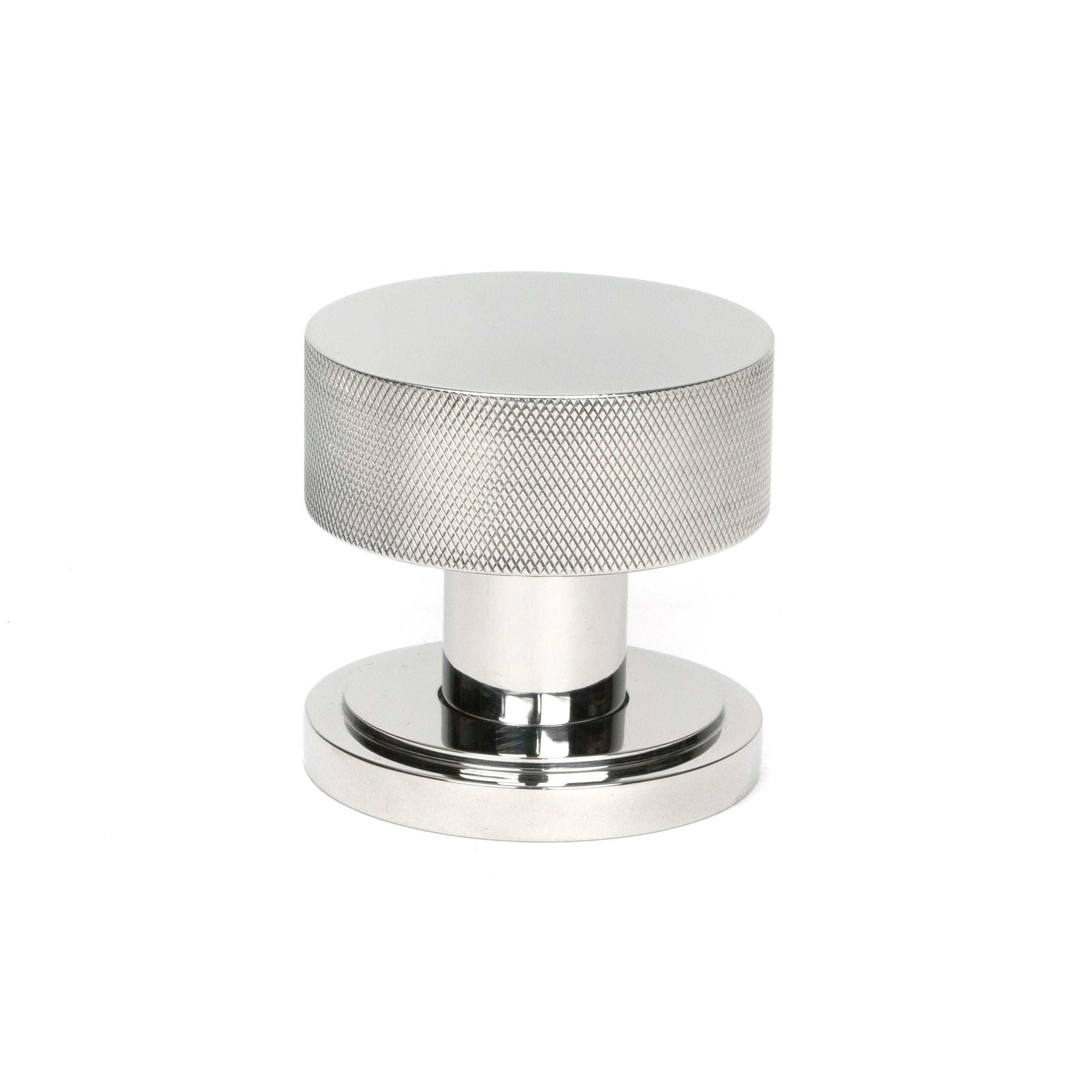 Polished Marine SS (316) Brompton Mortice/Rim Knob Set (Art Deco) | From The Anvil - Mortice Knobs - From The Anvil - Yester Home