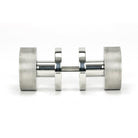 Polished Marine SS (316) Brompton Mortice/Rim Knob Set (Beehive) | From The Anvil-Mortice Knobs-Yester Home