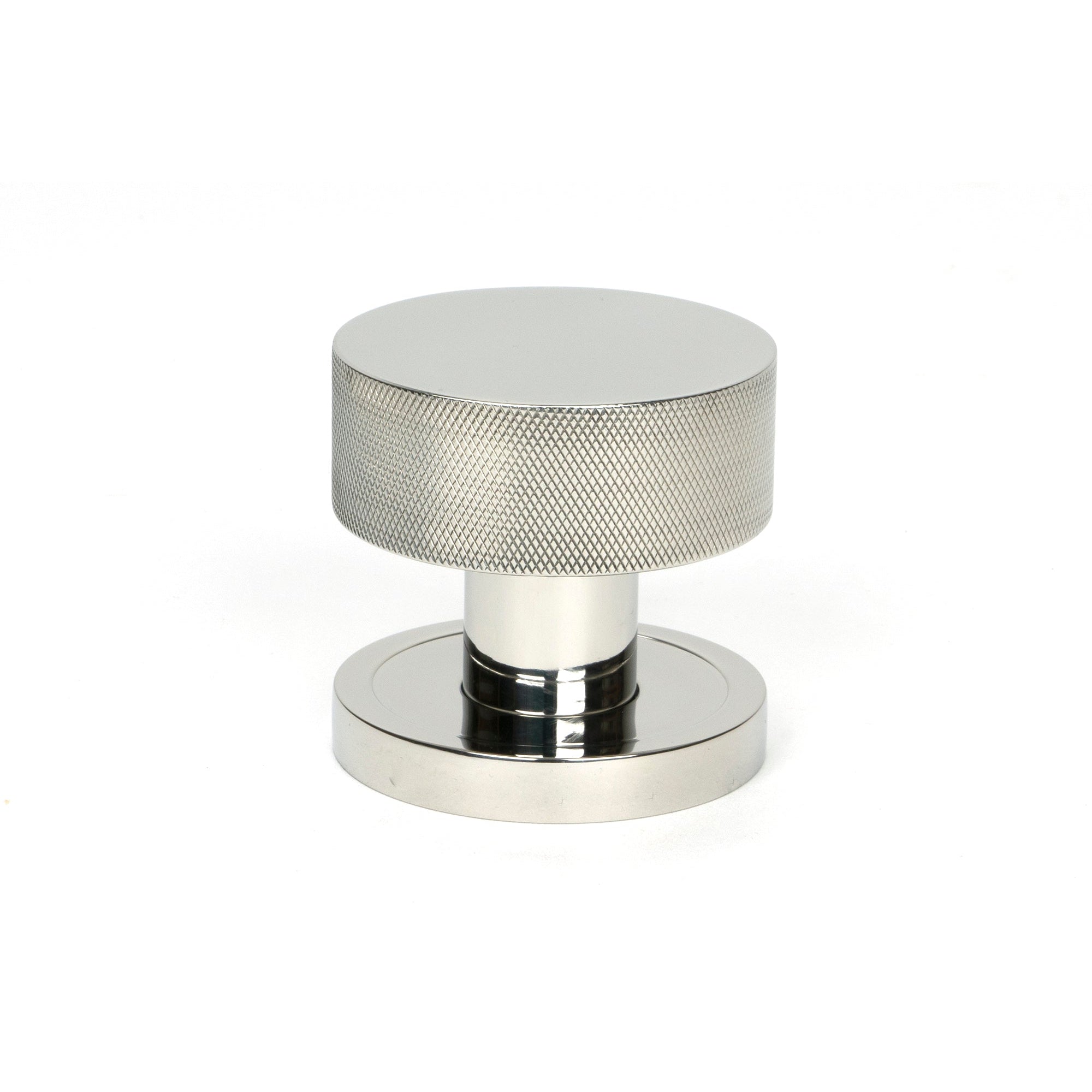 Polished Marine SS (316) Brompton Mortice/Rim Knob Set (Plain) | From The Anvil-Mortice Knobs-Yester Home