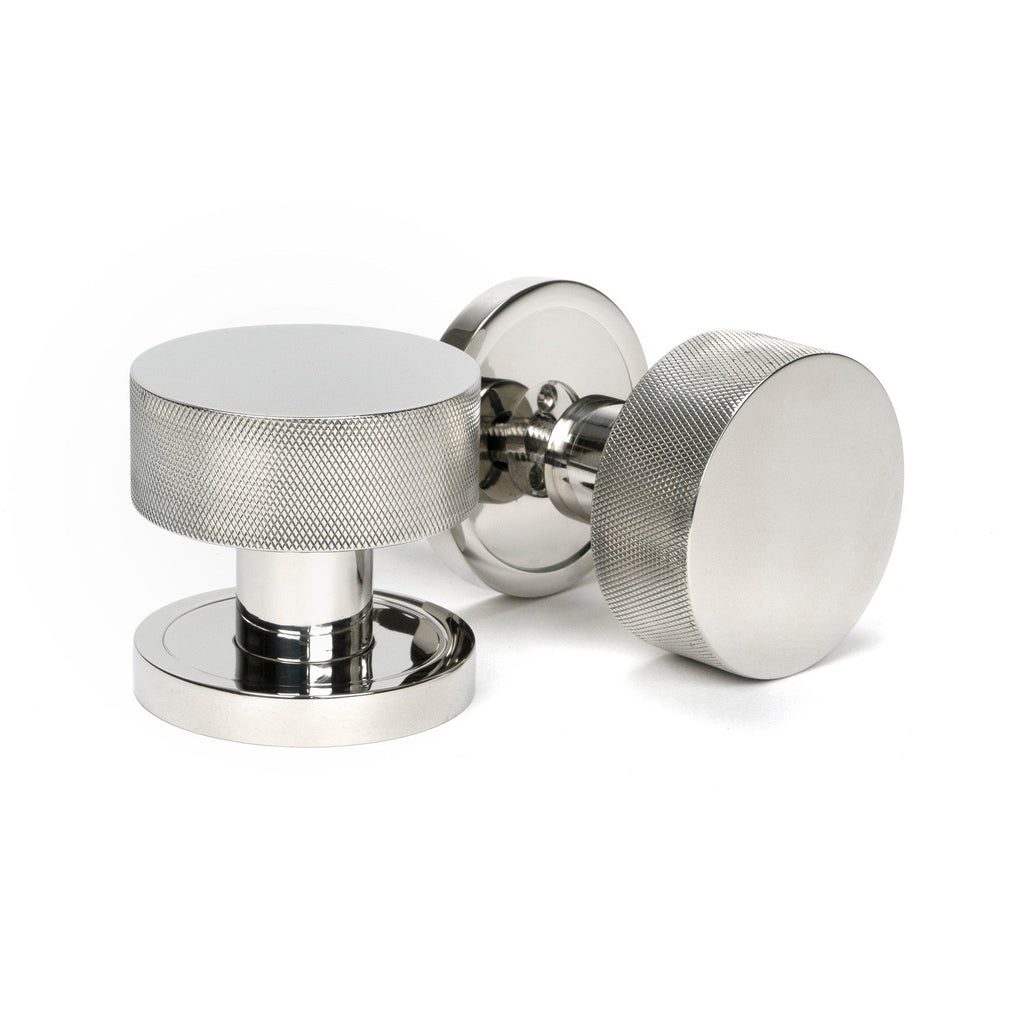 Polished Marine SS (316) Brompton Mortice/Rim Knob Set (Plain) | From The Anvil-Mortice Knobs-Yester Home