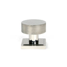 Polished Marine SS (316) Brompton Mortice/Rim Knob Set (Square) | From The Anvil-Mortice Knobs-Yester Home