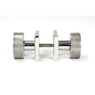 Polished Marine SS (316) Brompton Mortice/Rim Knob Set (Square) | From The Anvil-Mortice Knobs-Yester Home