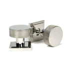 Polished Marine SS (316) Brompton Mortice/Rim Knob Set (Square) | From The Anvil - Mortice Knobs - From The Anvil - Yester Home