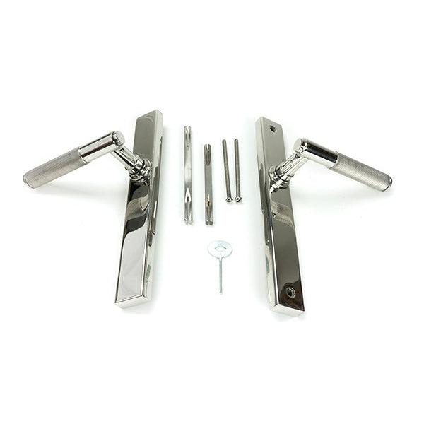 Polished Marine SS (316) Brompton Slimline Lever Espag. Latch Set | From The Anvil-Espagnolette-Yester Home