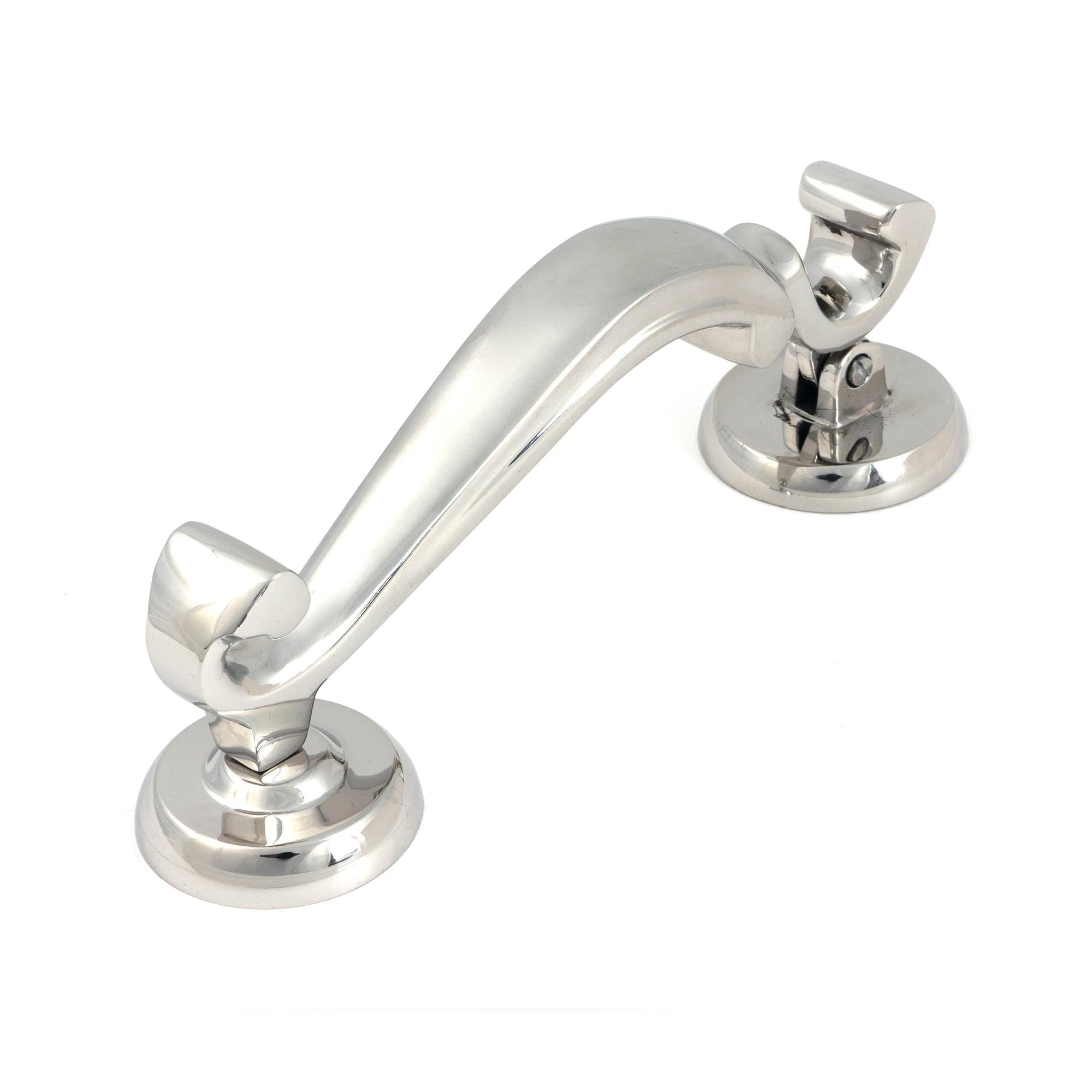 Polished Marine SS (316) Doctor's Door Knocker - Bolt-Through Door Knockers - From The Anvil - Yester Home