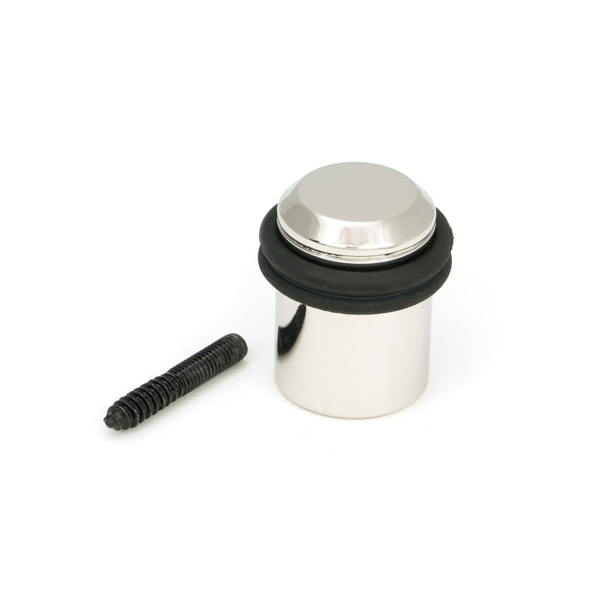 Polished Marine SS (316) Floor Mounted Door Stop | From The Anvil-Door Stops-Yester Home