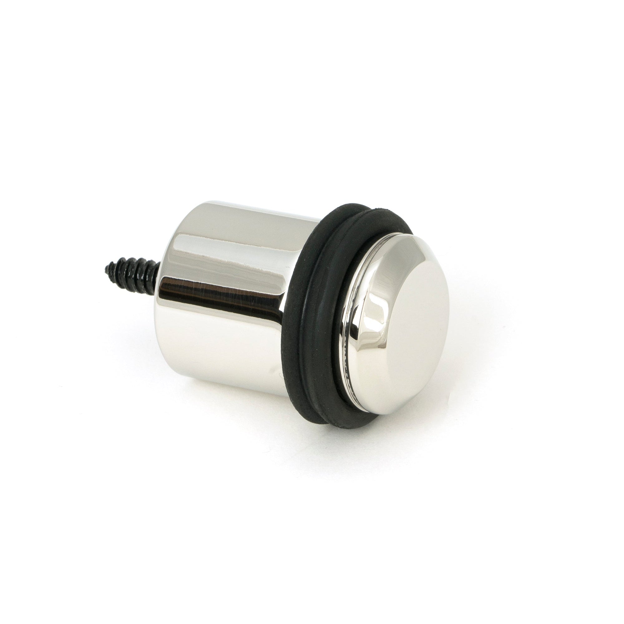 Polished Marine SS (316) Floor Mounted Door Stop | From The Anvil-Door Stops-Yester Home