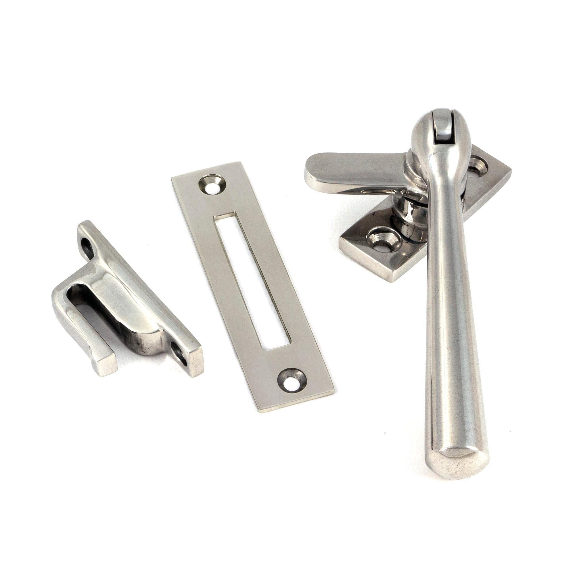 Polished Marine SS (316) Locking Newbury Fastener - Locking Fasteners - From The Anvil - Yester Home