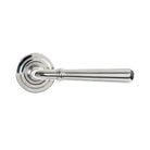 Polished Marine SS (316) Newbury Lever on Rose Set (Art Deco) - Unsprung | From The Anvil-Concealed-Yester Home