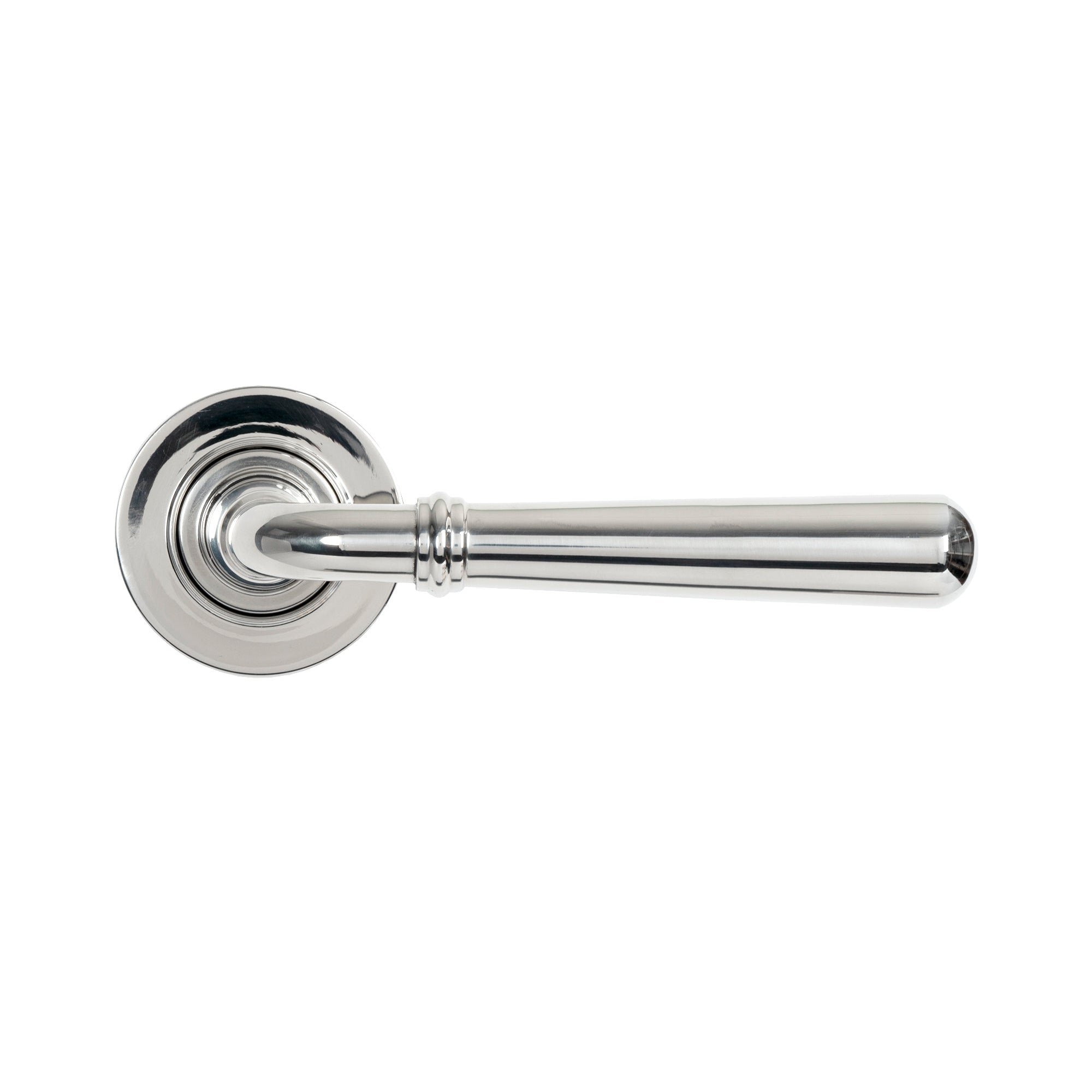 Polished Marine SS (316) Newbury Lever on Rose Set (Plain) | From The Anvil-Concealed-Yester Home