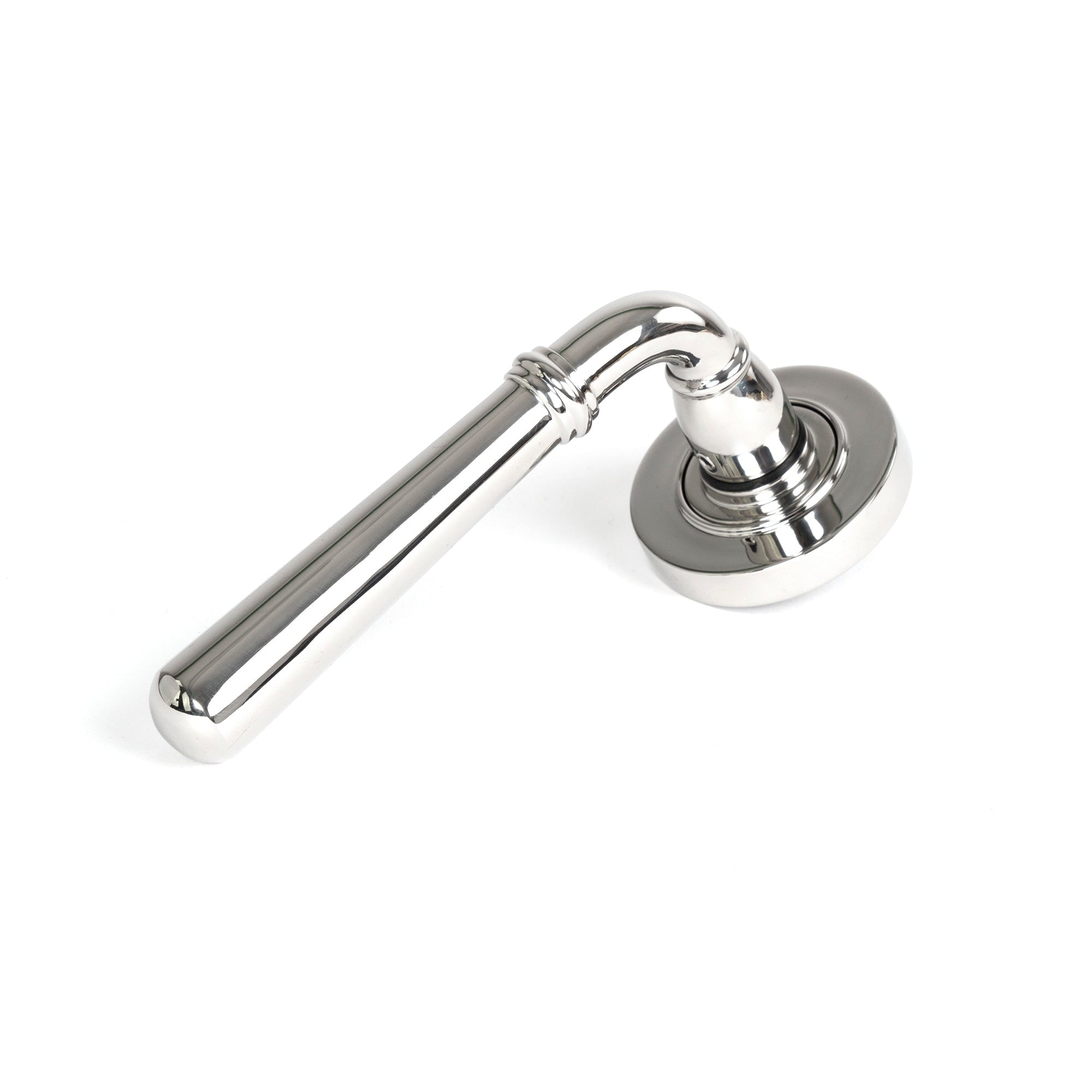 Polished Marine SS (316) Newbury Lever on Rose Set (Plain) | From The Anvil-Concealed-Yester Home