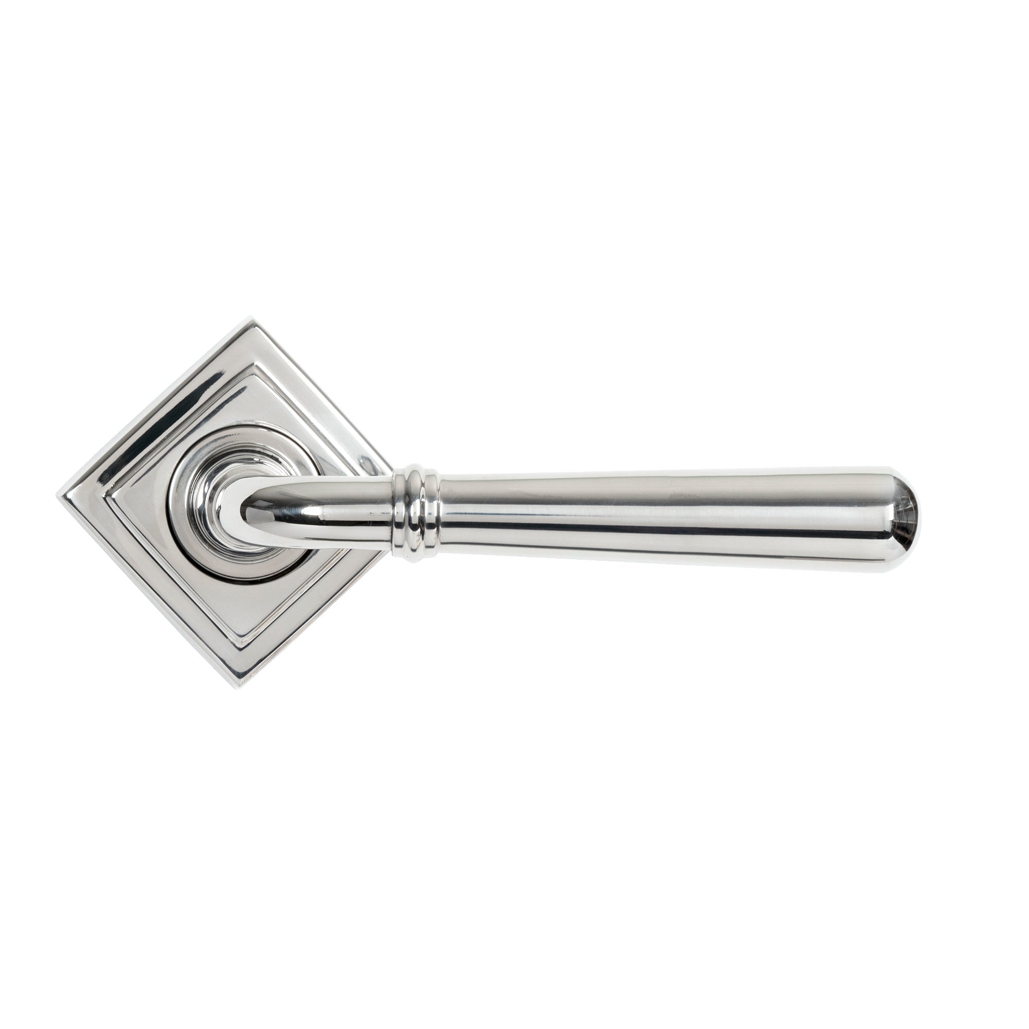Polished Marine SS (316) Newbury Lever on Rose Set (Square) | From The Anvil-Concealed-Yester Home