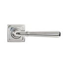 Polished Marine SS (316) Newbury Lever on Rose Set (Square) | From The Anvil - Concealed - From The Anvil - Yester Home
